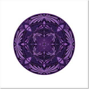 Third Eye Purple Mandala Posters and Art